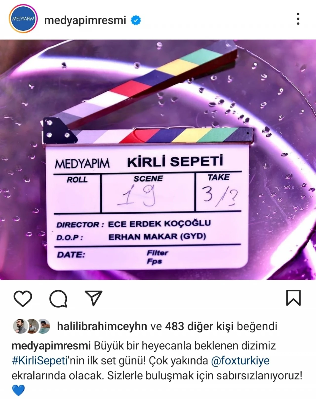 Halil İbrahim Ceyhan duyurdu! Kirli Sepeti dizisinin çekimleri başladı!