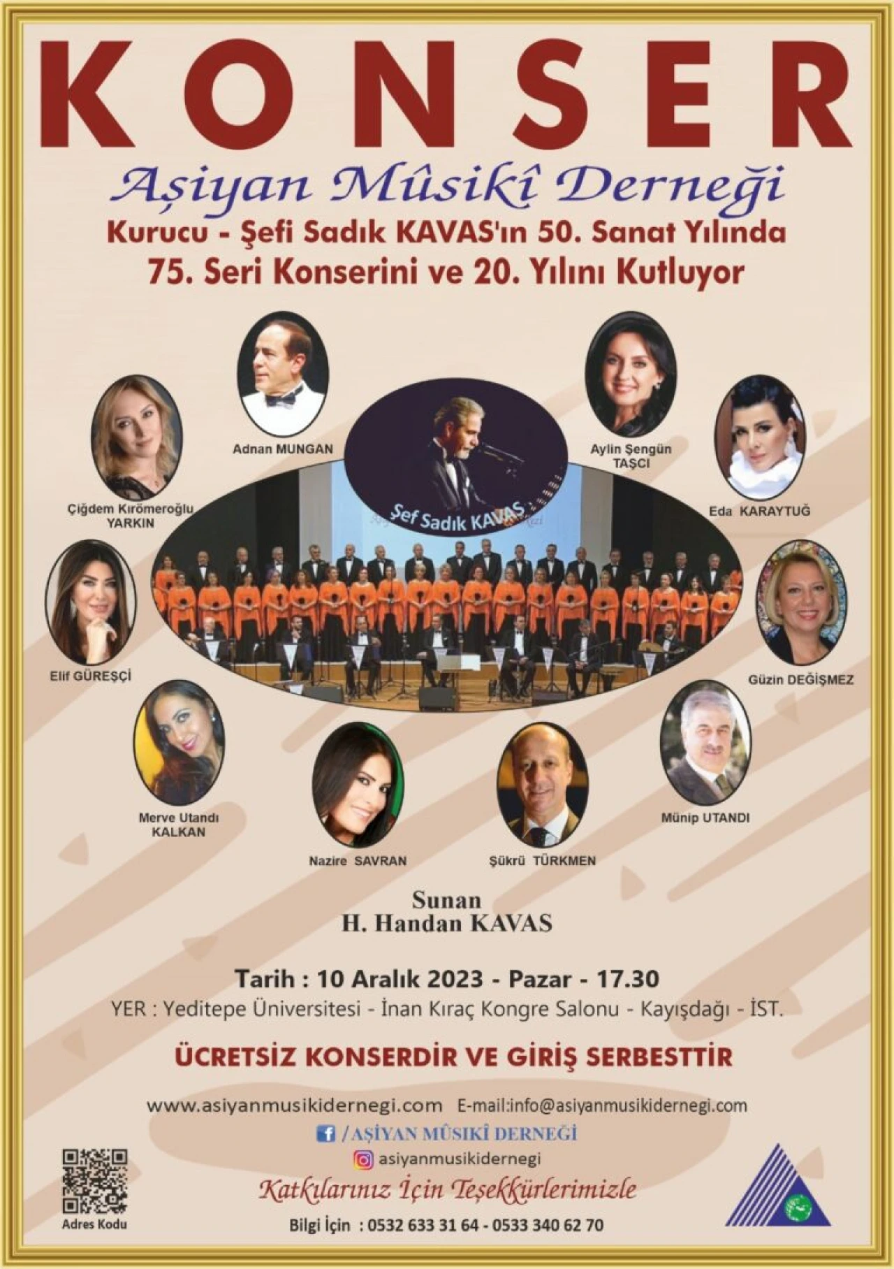 Yeditepe'de ücretsiz 20. yıl konseri