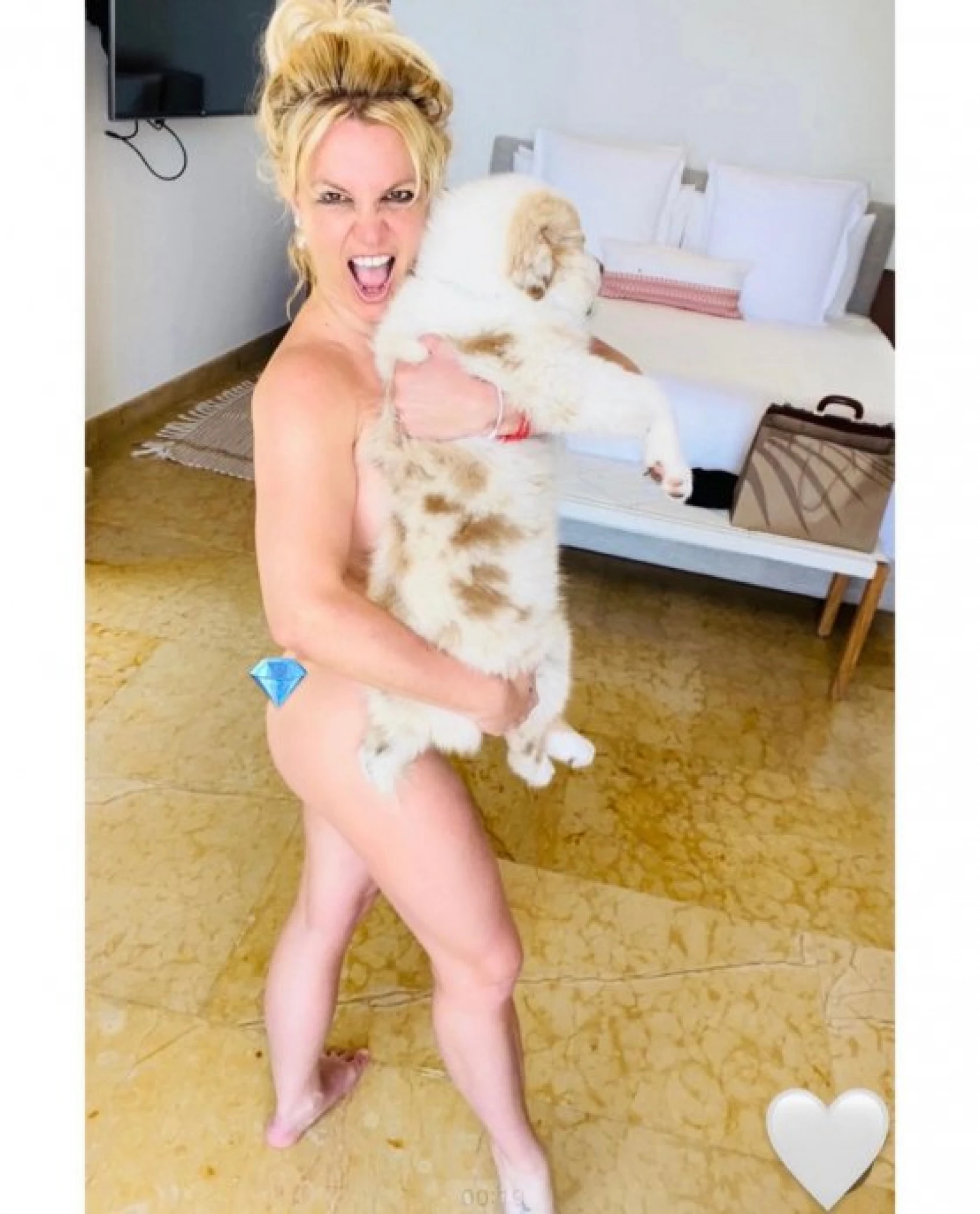 Şarkıcı Britney Spears, çıplak pozlarını paylaştı