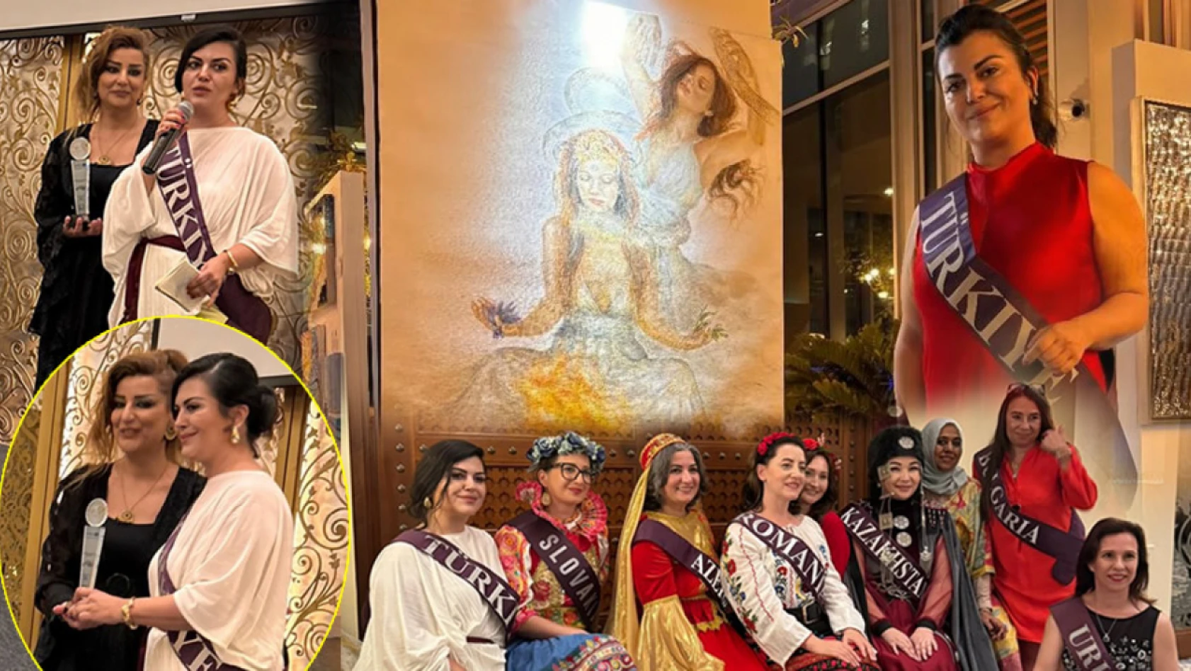 Ressam Pınar Tuba Biçmen, Türkiye'yi Dubai'de başarıyla temsil etti