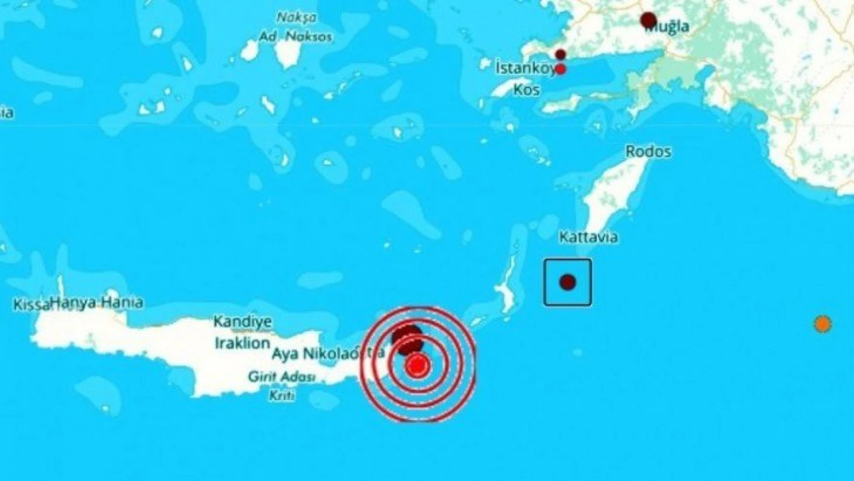 Akdeniz'de peş peşe depremler