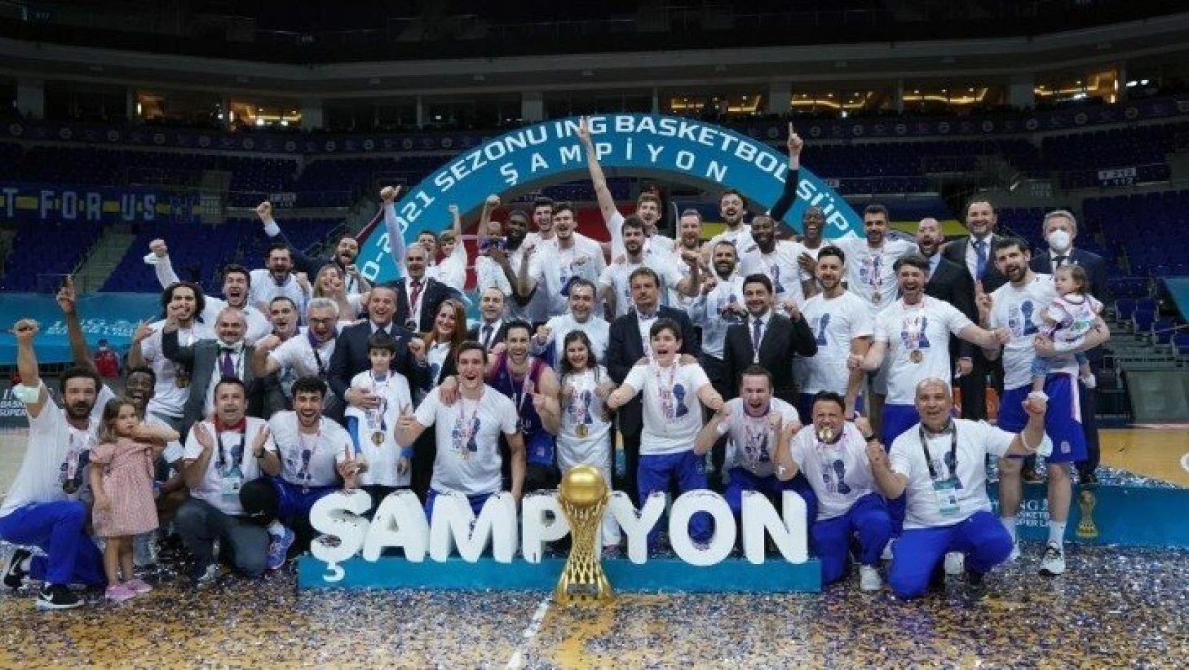 ING Basketbol Süper Ligi'nde Anadolu Efes, şampiyon oldu