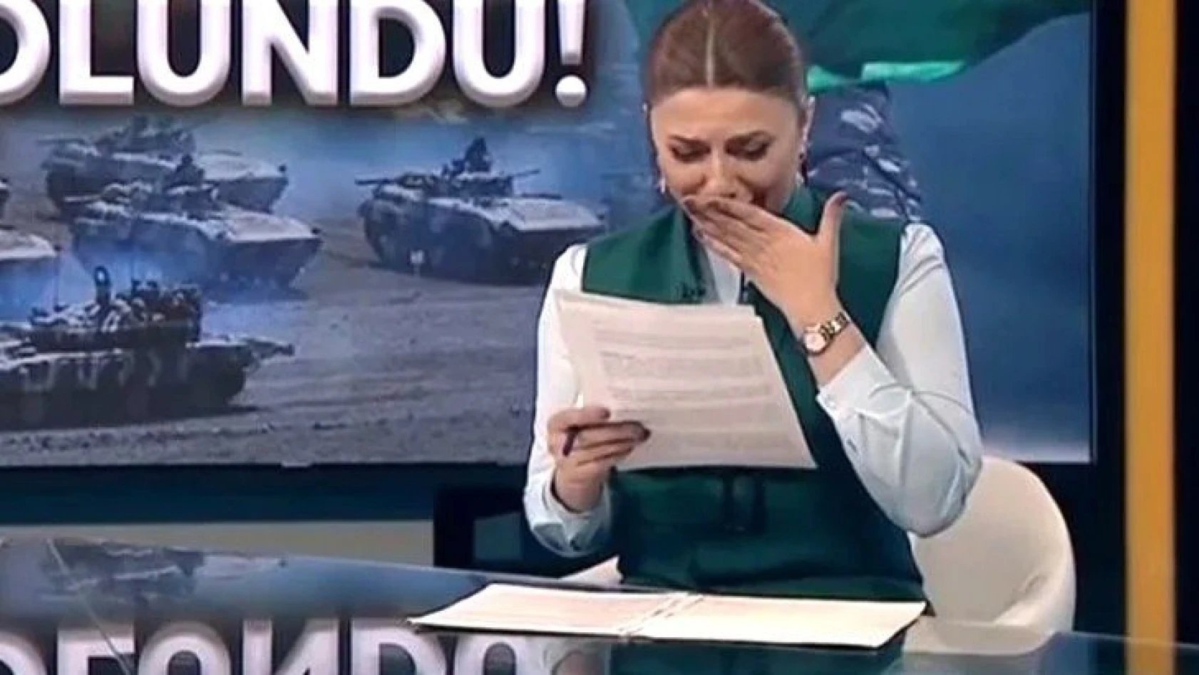 Azeri spiker Günel Mövsümova, haberi ağlayarak sundu