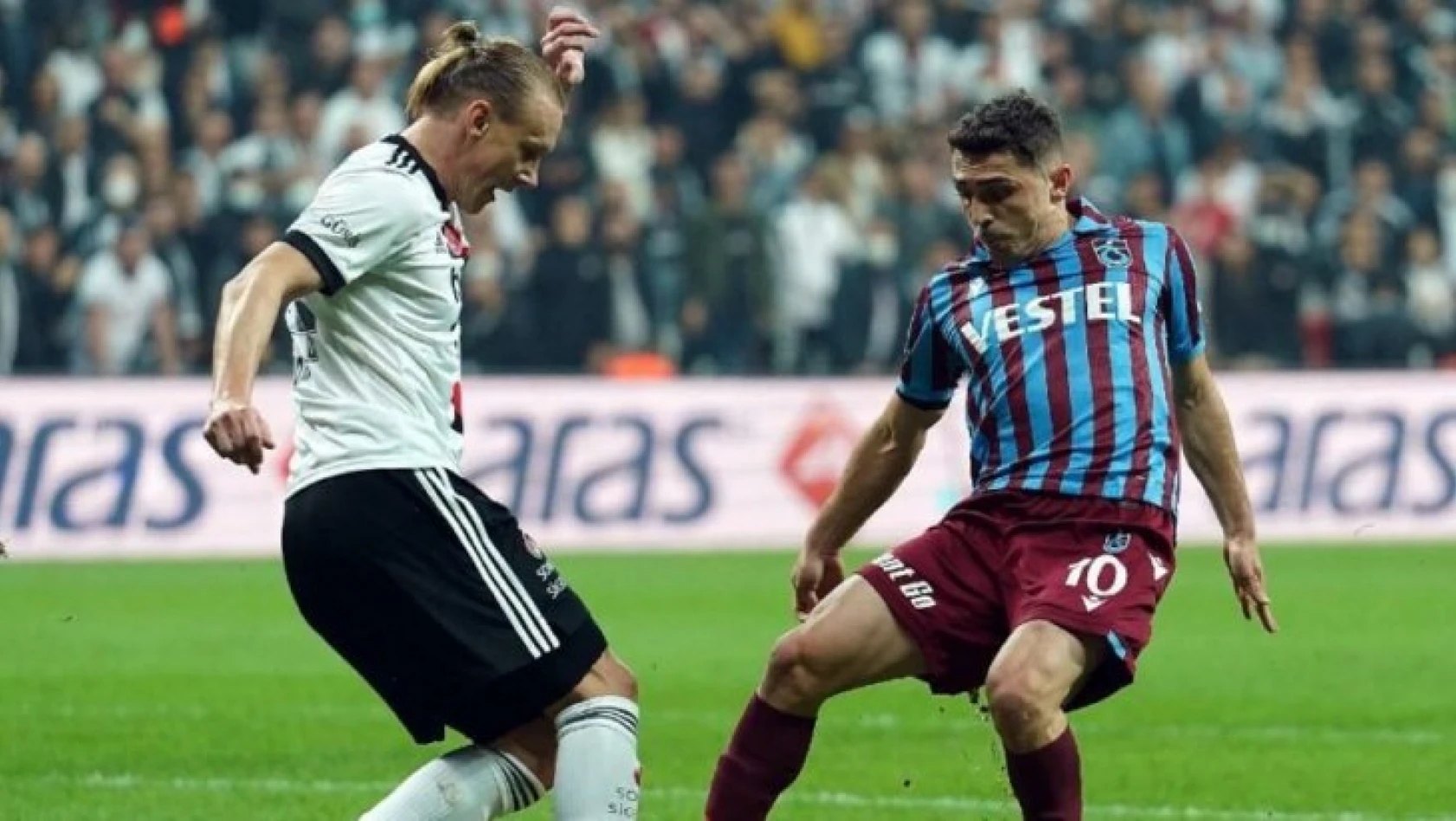 Beşiktaş, evinde Trabzonspor'a 2-1 yenildi