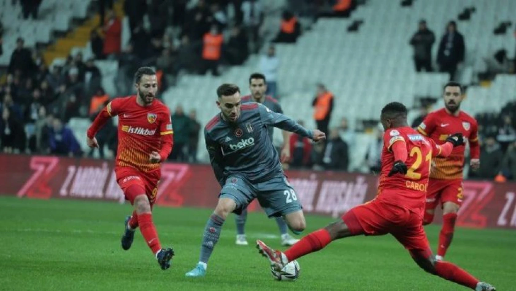 Beşiktaş, Türkiye Kupası'na veda etti! Kayserispor yarı finalde…