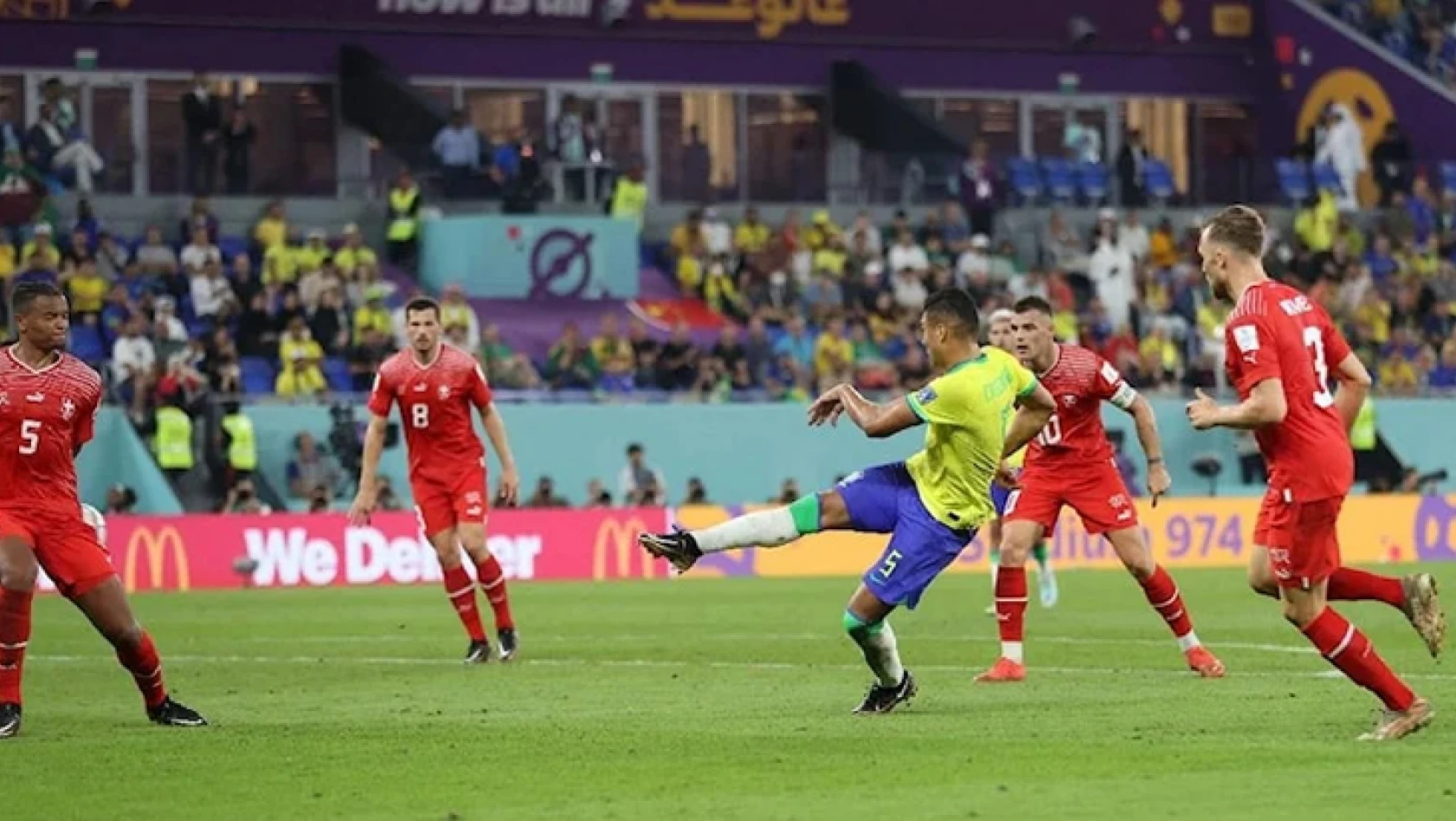 Brezilya-İsviçre maçında tur tek golle geldi