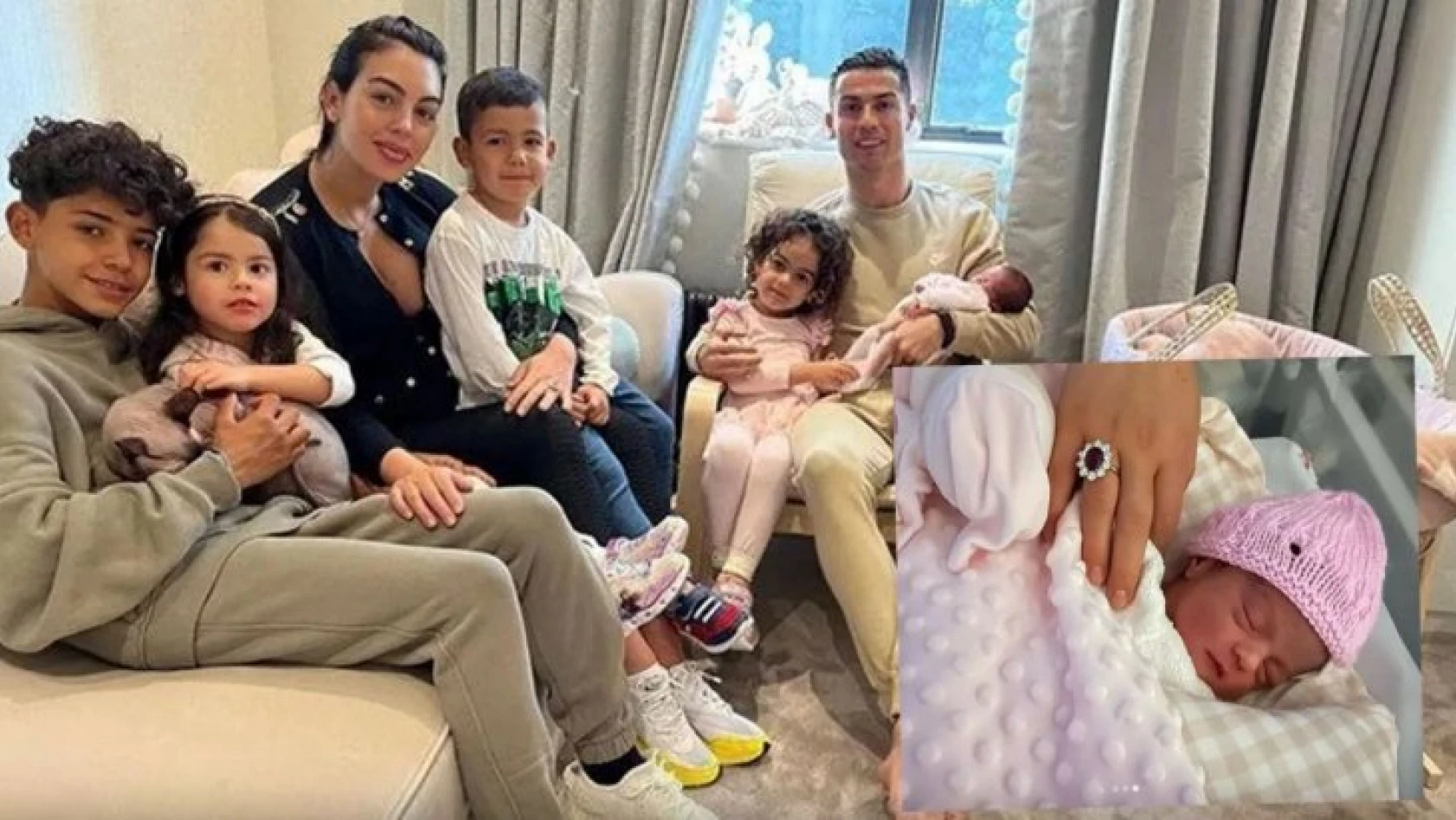 Cristiano Ronaldo-Georgina Rodriguez çiftinin bebeklerinin ismi belli oldu