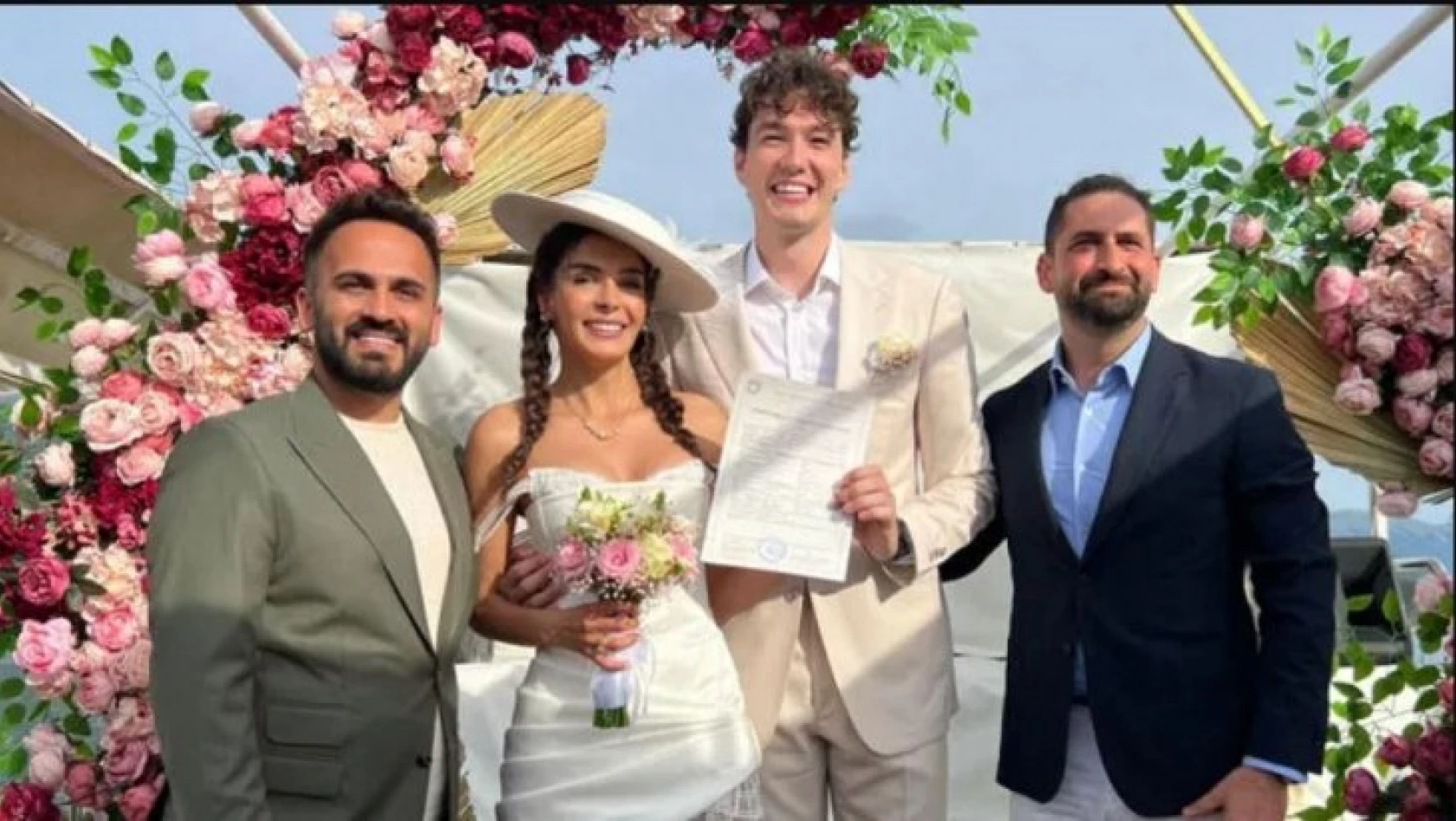 Ebru Şahin ile Cedi Osman, Makedonya'da evlendi