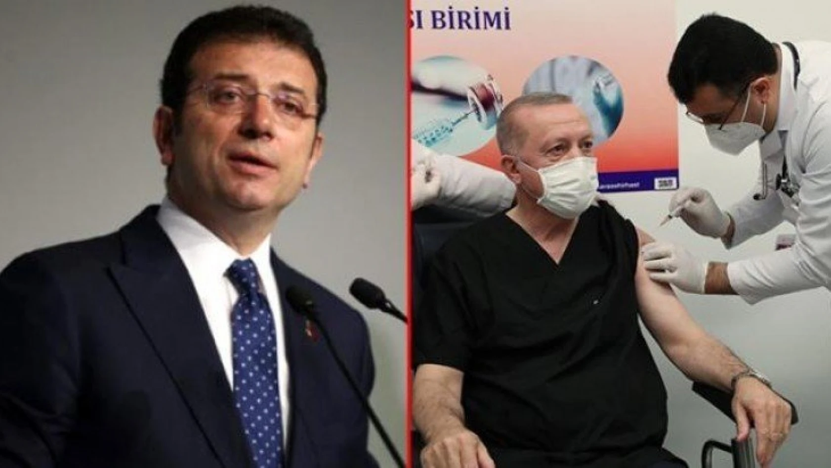 İmamoğlu, Erdoğan'a aşı yapan sağlık çalışanı kendisine benzetilince bakın ne cevap verdi