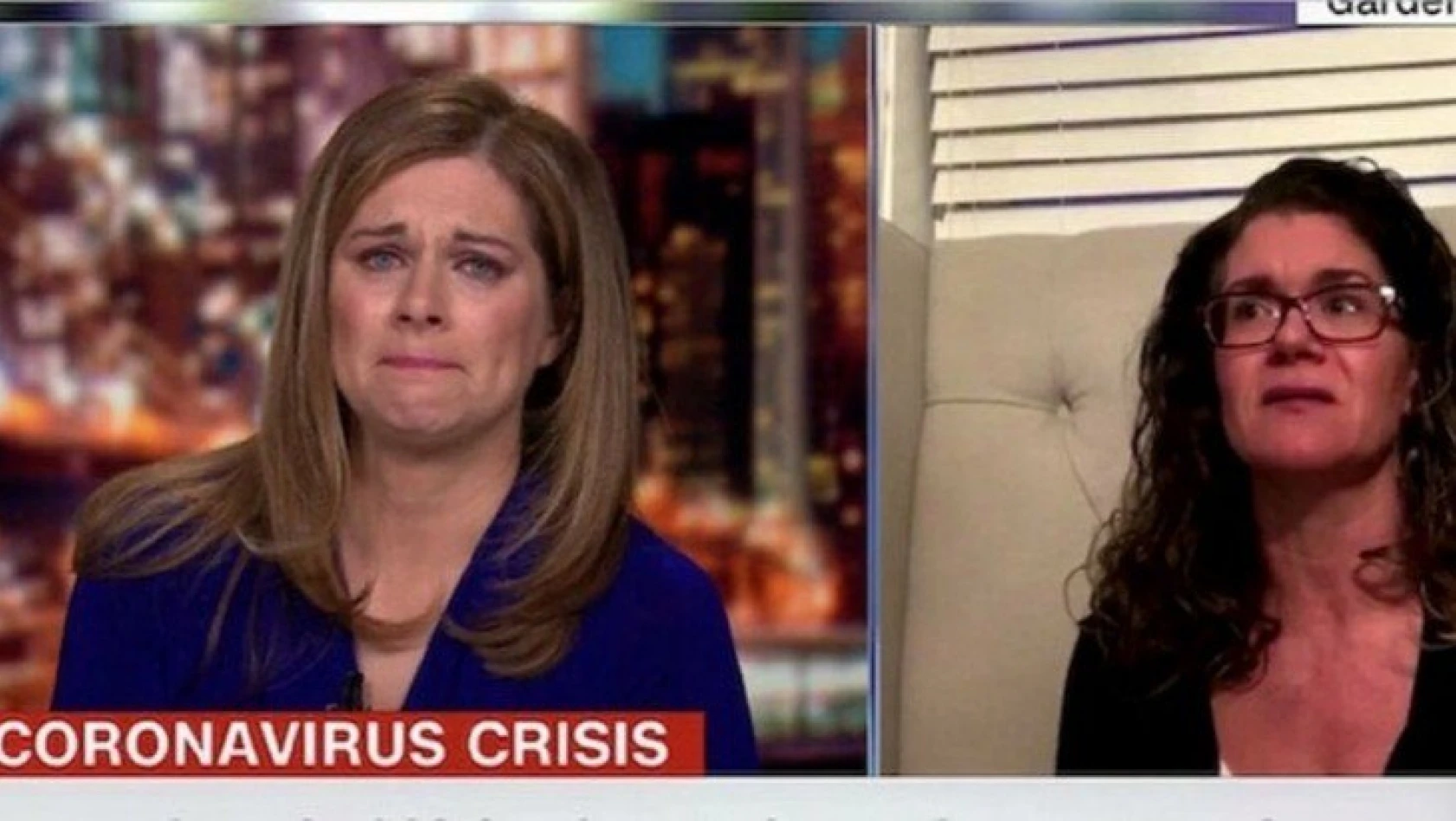 Erin Burnett, koronavirüs röportajı karşısında canlı yayında ağladı