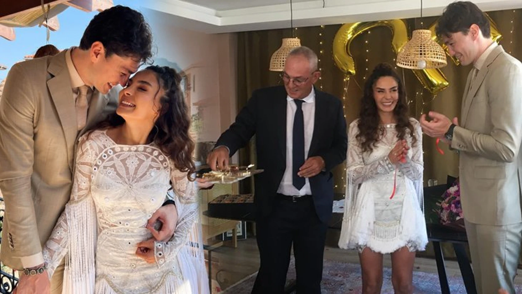 Evlilik yolunda ilk adımı attılar! Ebru Şahin ile Cedi Osman nişanlandı!