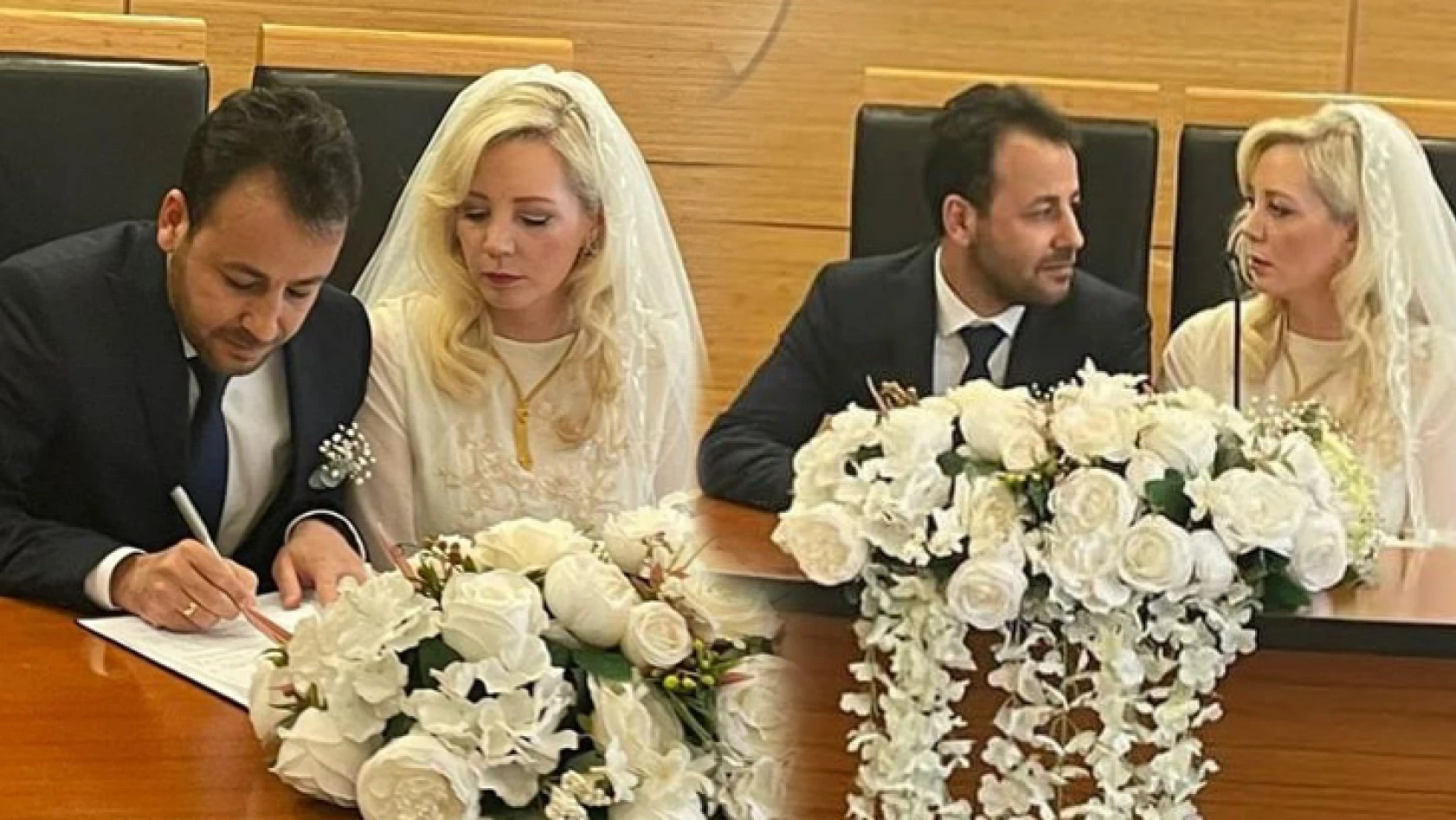 Gazeteci İdris Emen ile Claire Stewart evlendi