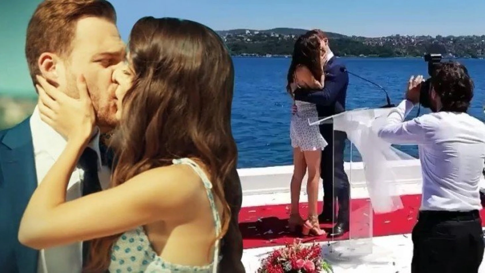 Hande Erçel ve Kerem Bürsin uzun uzun öpüştü! O sahne olay oldu!
