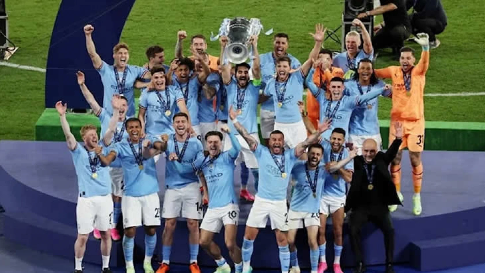 İstanbul'daki Şampiyonlar Ligi finalinde şampiyon Manchester City oldu