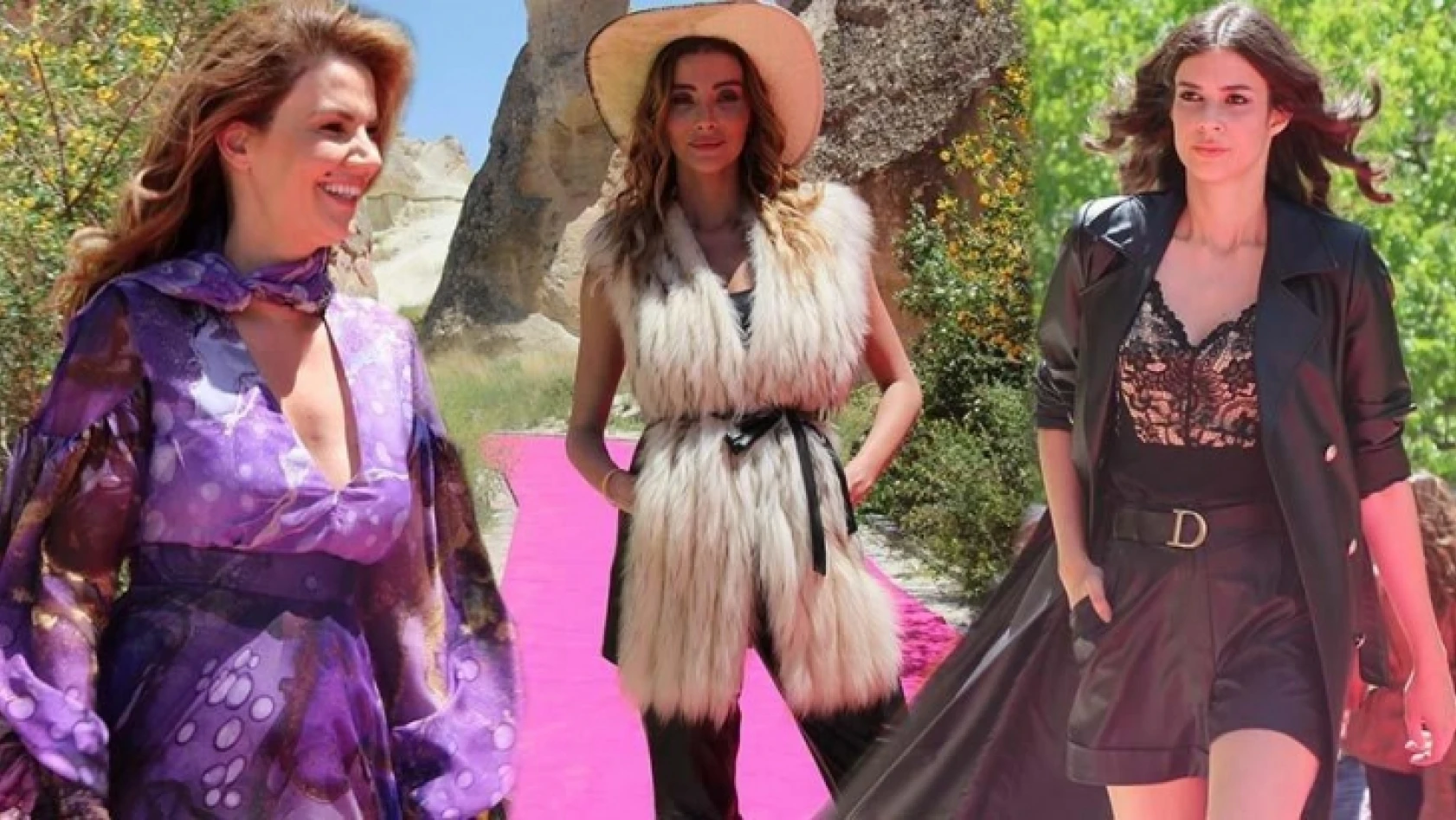 Kapadokya'da muhteşem Dosso Dossi Fashion Show defilesi