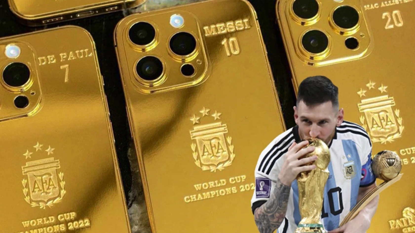 Lionel Messi'den takım arkadaşlarına altın kaplama iPhone hediyesi