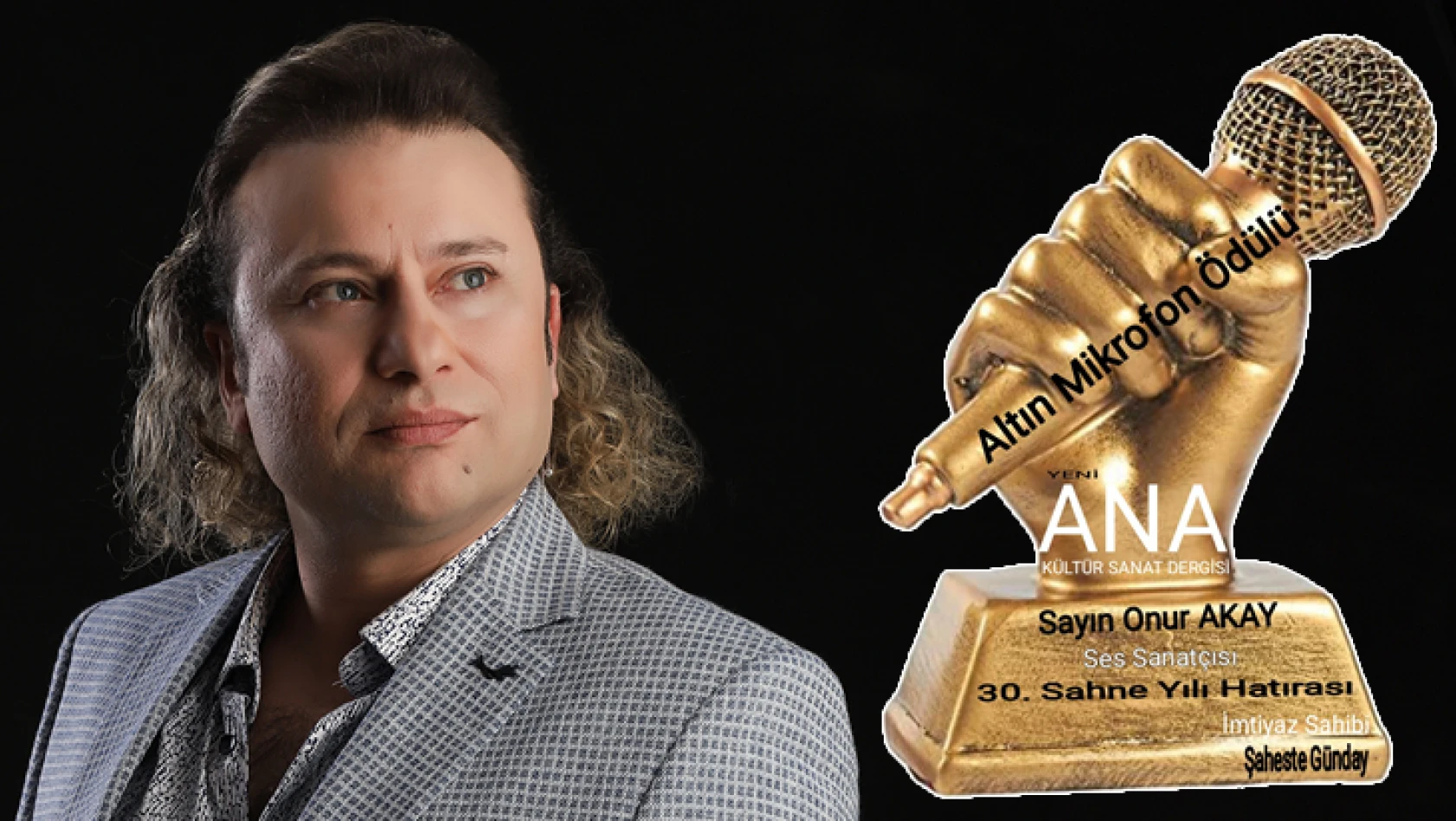 Onur Akay'a Altın Mikrofon Ödülü verildi
