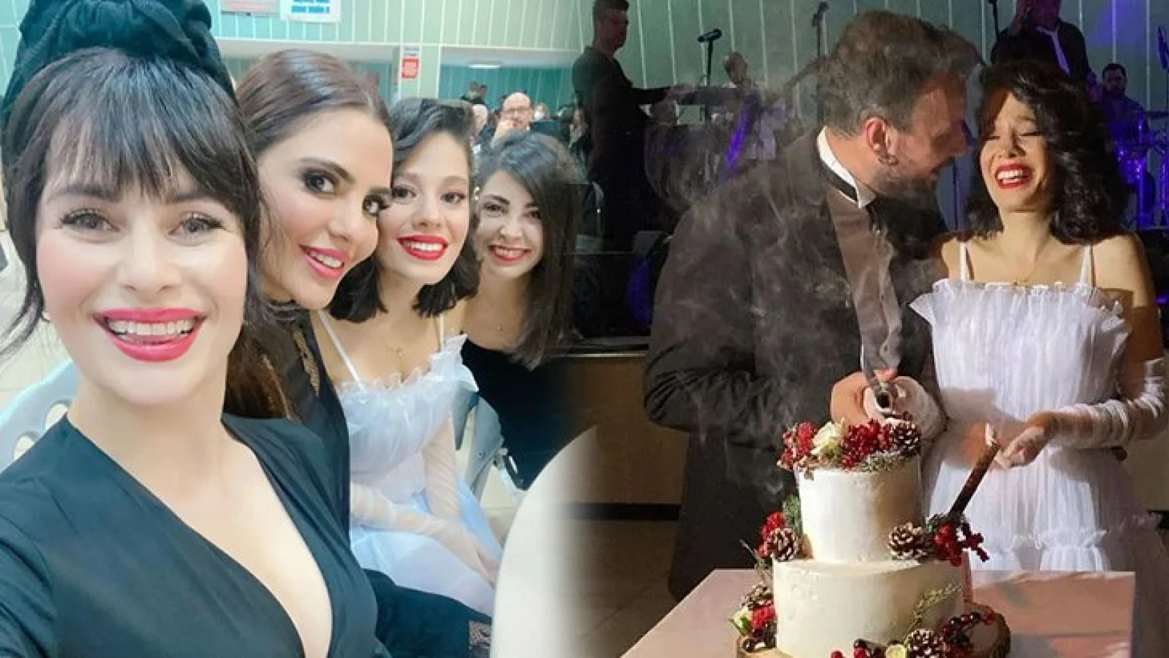 Oyuncu Cansu Dağdelen ile müzisyen Serkan Meriç evlendi