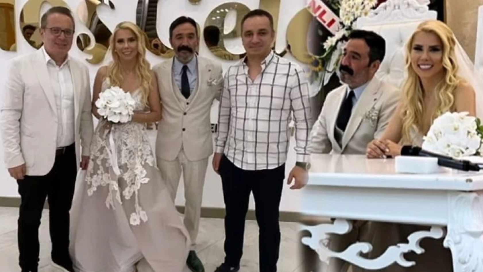 Oyuncu Mustafa Üstündağ ile gazeteci Tuba Kalçık evlendi