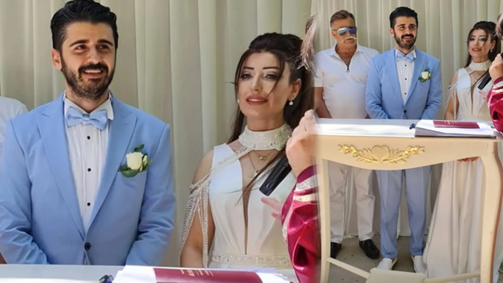 Tayfun Erdoğan ile Eda İrap evlendi! Düğünde sürpriz nikah şahidi!
