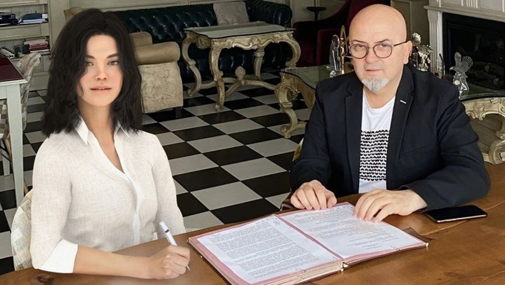 Türkiye'nin ilk robot oyuncusu film sözleşmesi imzaladı