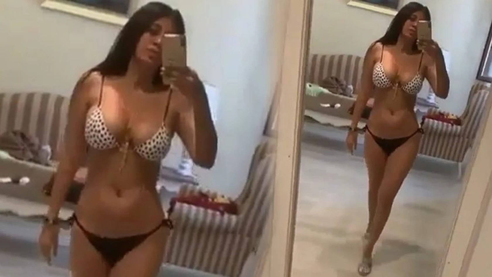 Ebru Polat, bikinili videosunu paylaştı