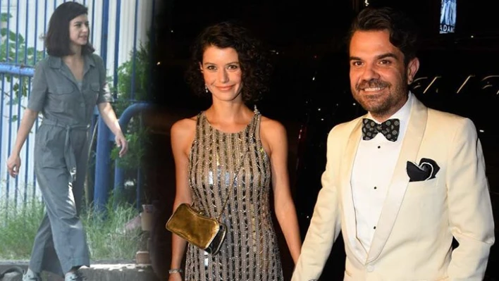 Beren Saat, evlilik yıldönümünü sette geçirdi