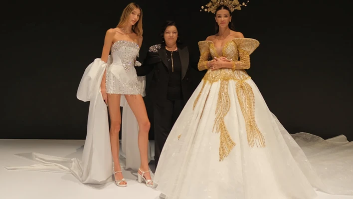 Filiz Çekil, İzmir IF Wedding Fashion'daki açılış defilesiyle büyüledi