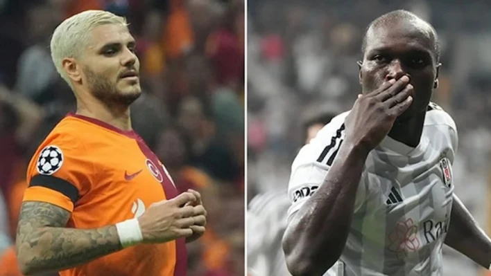 Galatasaray-Beşiktaş derbisinde gözler Mauro Icardi ve Vincent Aboubakar'da