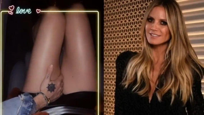 Heidi Klum'dan 'aşk' çerçevesi