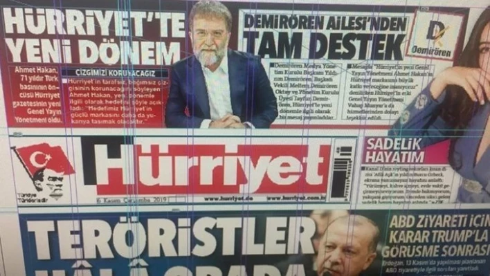 Hürriyet, Ahmet Hakan'ın Genel Yayın Yönetmeni olduğunu böyle duyurdu