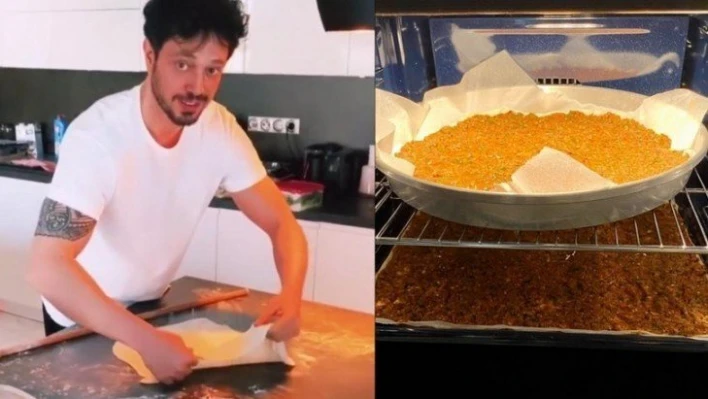 Murat Boz evde lahmacun yaptı