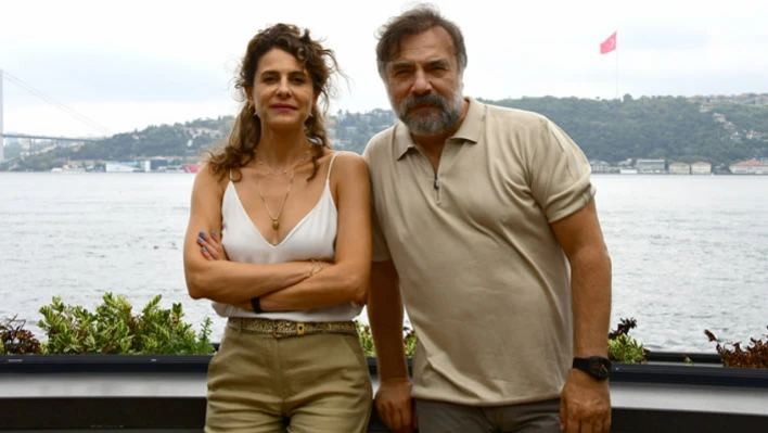 Oktay Kaynarca ve Ebru Özkan Saban, set öncesi bir araya geldi