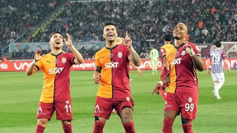 Galatasaray, Trabzonspor'u da mağlup etti! Şampiyonluğa 1 puan kaldı!