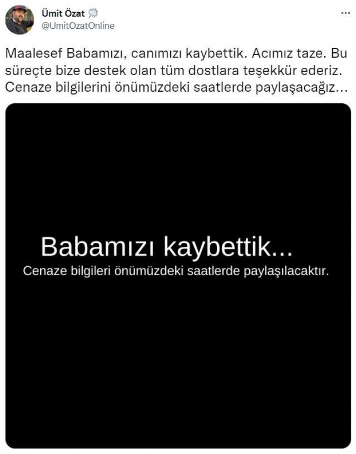 Fenerbahçeli eski futbolcu Ümit Özat'ın acı günü