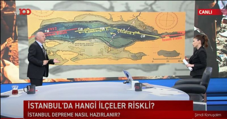 İstanbul haritasını açtı, tek tek gösterdi! '7.6, 7.5! İşte böyle bir deprem bekleniyor…'