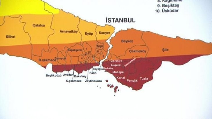 İstanbul'un ilçe ilçe risk haritası açıklandı! En sağlam ve riskli bölge neresi?