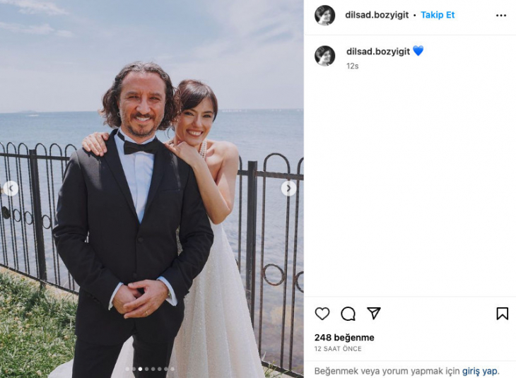 Oyuncu Dilşad Bozyiğit ile Burak Güngör evlendi
